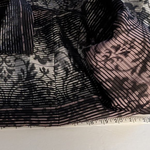 Metallic Blazer Black Gray Purple Baroque Pattern - Picture 7 of 10